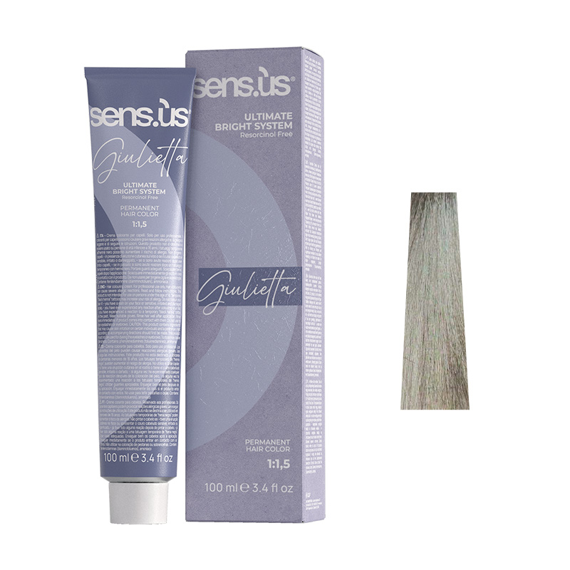 Крем-фарба для волосся Sens.ùs Giulietta 10.1 Platinum Ash Blonde, 100 ml - 1
